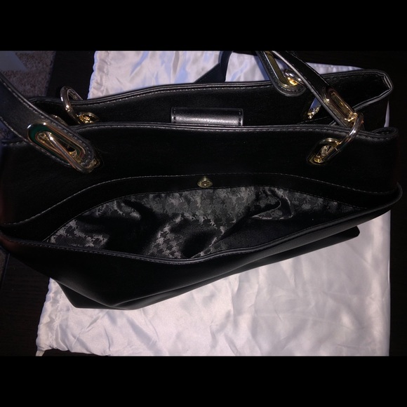 Karl Lagerfeld Paris Black Satchel with Bow - Picture 4 of 5